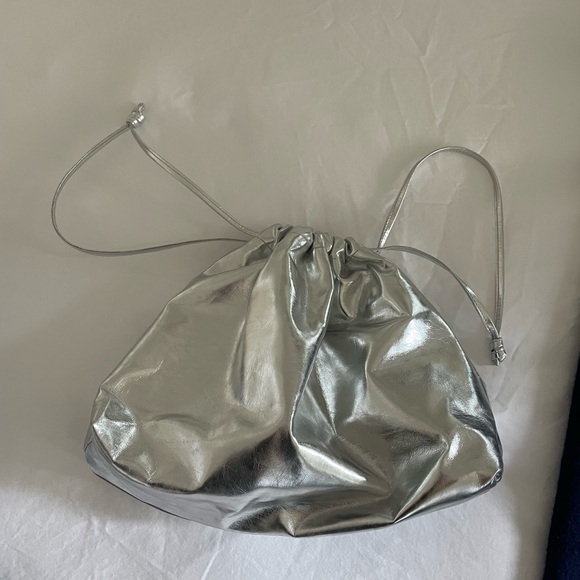 MORGAN FAUX LEATHER SMALL POUCH - SILVER - Picture 5 of 6